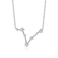 Pisces Star Sign Zodiac Constellation Necklace with Zircondia® Crystals