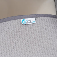 Pod Grey Waffle Moses Basket Bedding Set