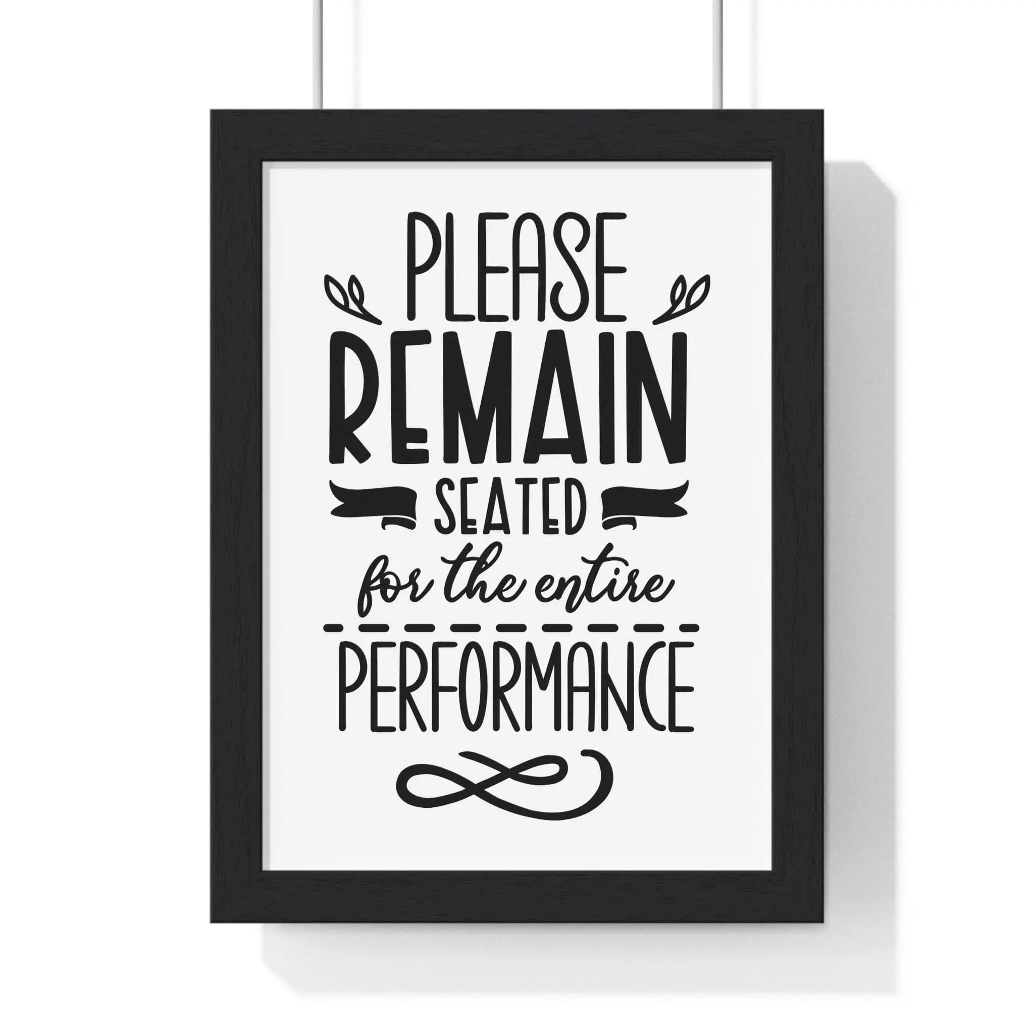 Funny Bathroom Performance Wall Art Print | Guest Toilet Poster
