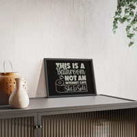 Funny Shit & Split Bathroom Print | Toilet Poster