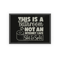 Funny Shit & Split Bathroom Print | Toilet Poster