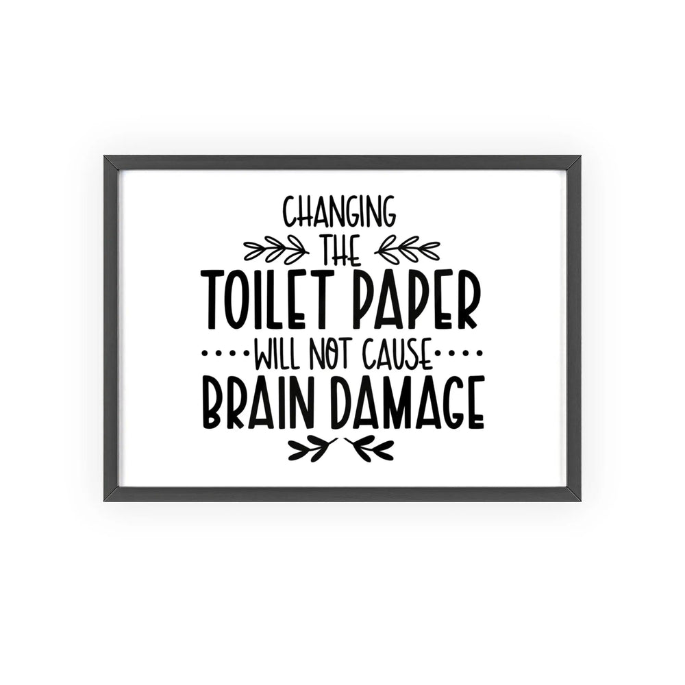 Funny Toilet Paper Bathroom Print – Changing Roll Joke