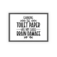 Funny Toilet Paper Bathroom Print – Changing Roll Joke