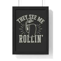 They See Me Rollin’ Funny Bathroom Print | Toilet Paper Wall Art
