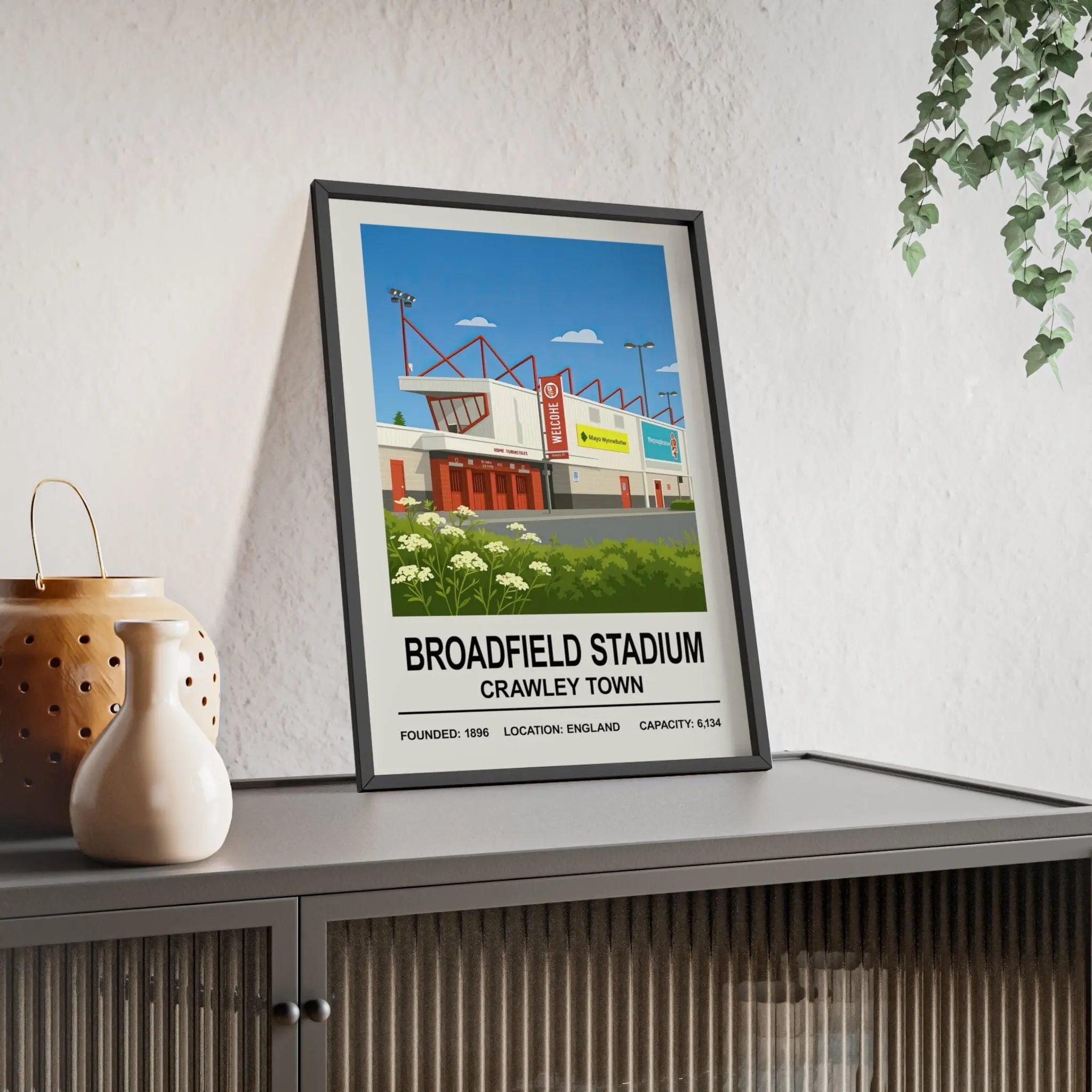 Crawley Broadfield Stadium Print