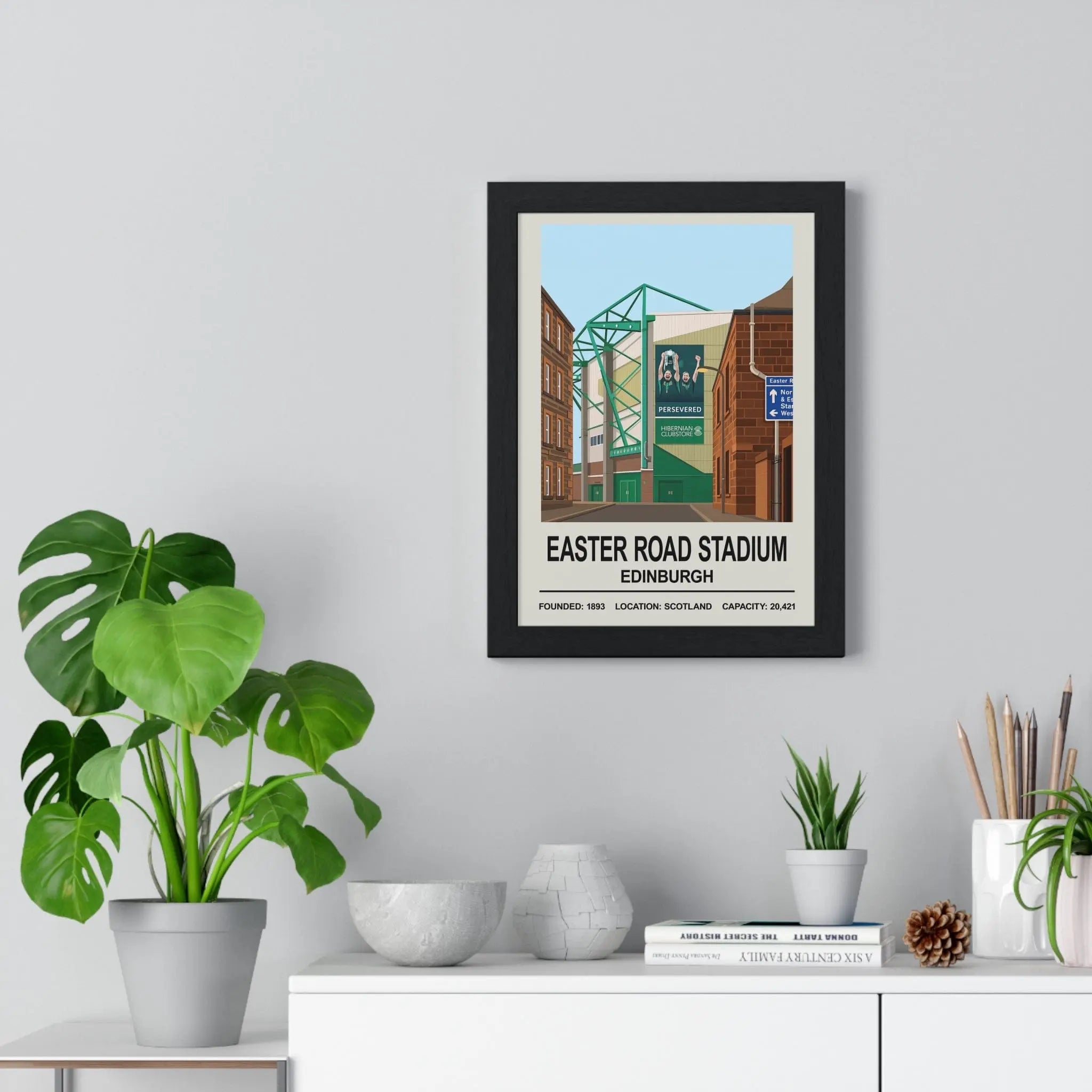 Hibernian Easter Road Stadium Print