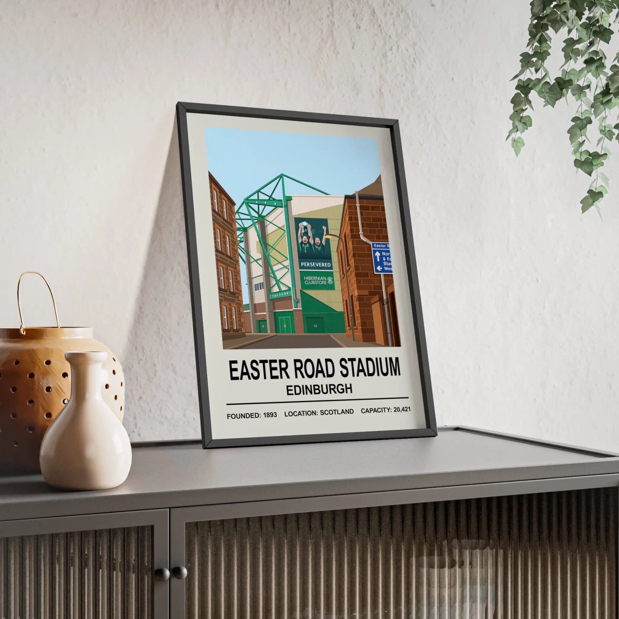 Hibernian Easter Road Stadium Print