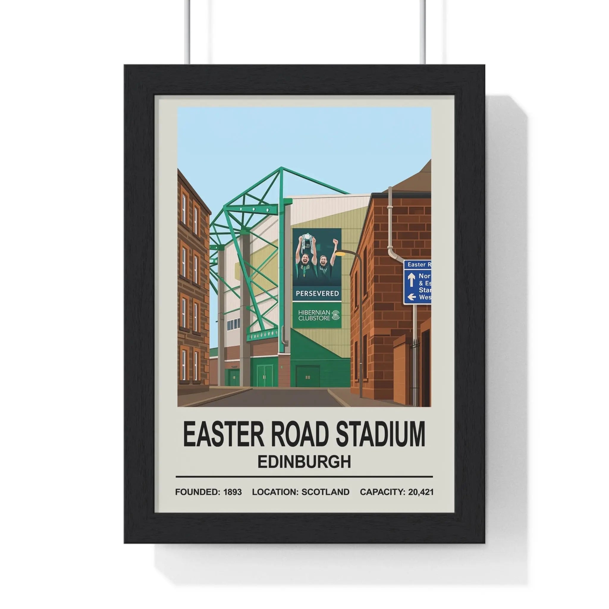 Hibernian Easter Road Stadium Print