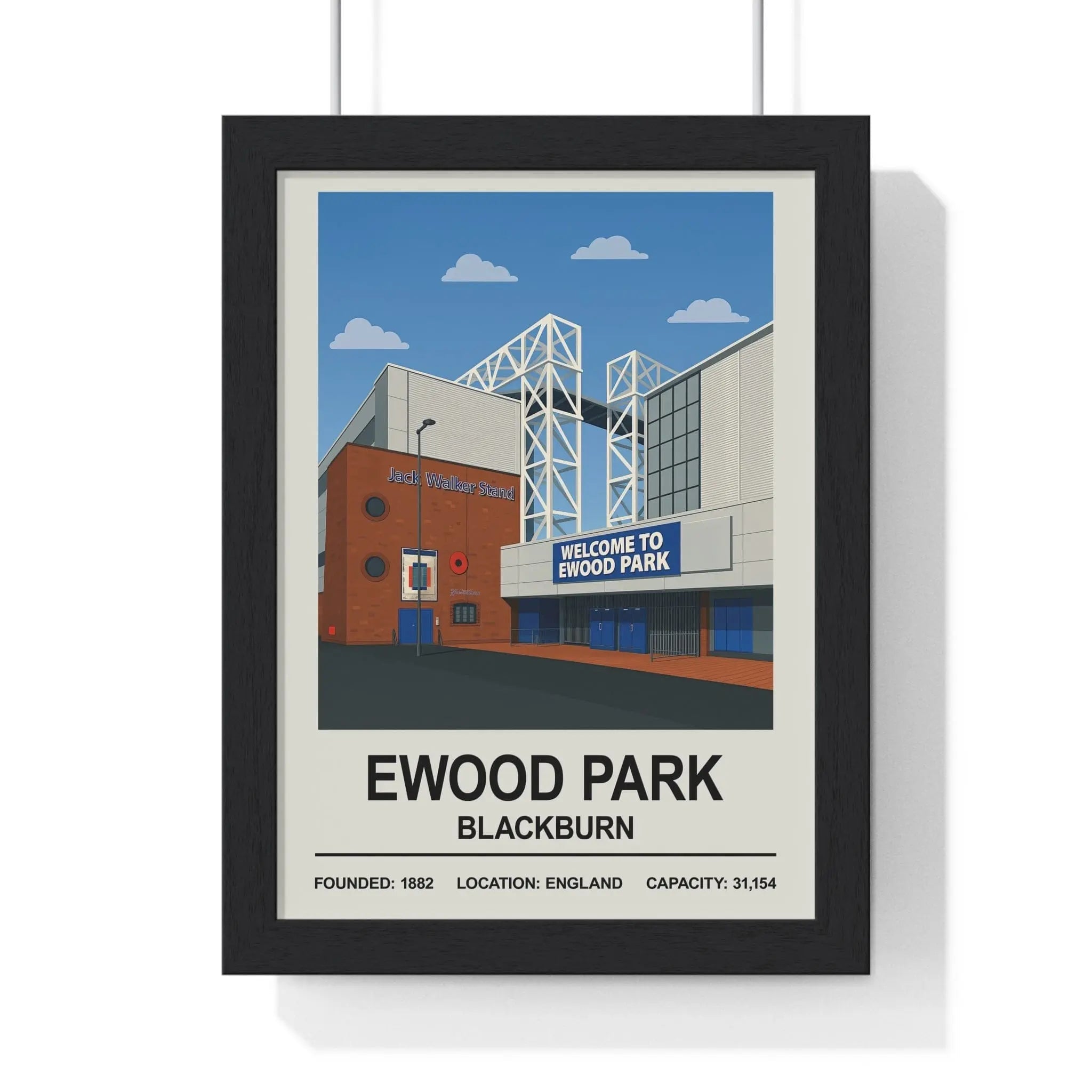 Blackburn Rovers Ewood Park Stadium Print
