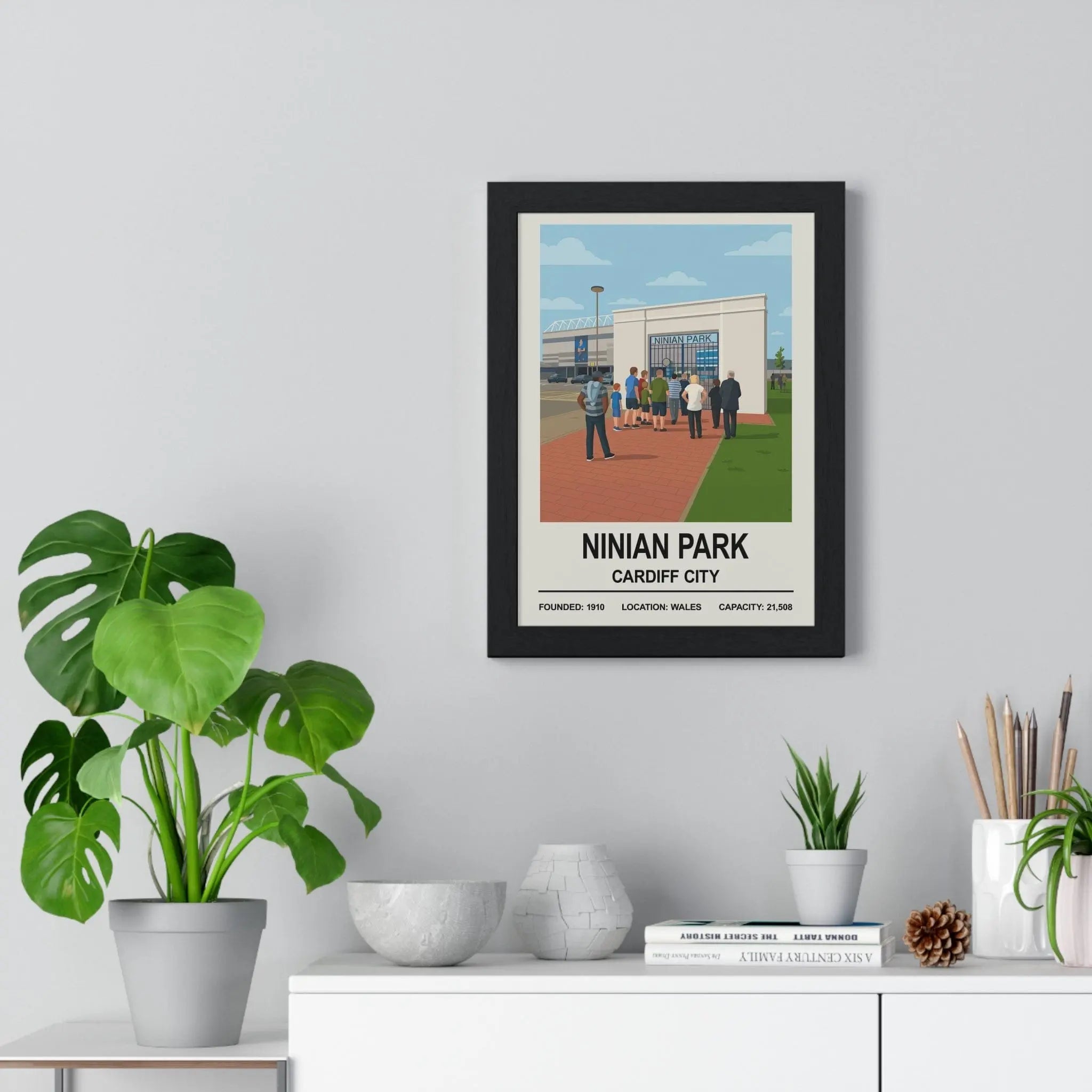Cardiff City Ninian Park Stadium Print