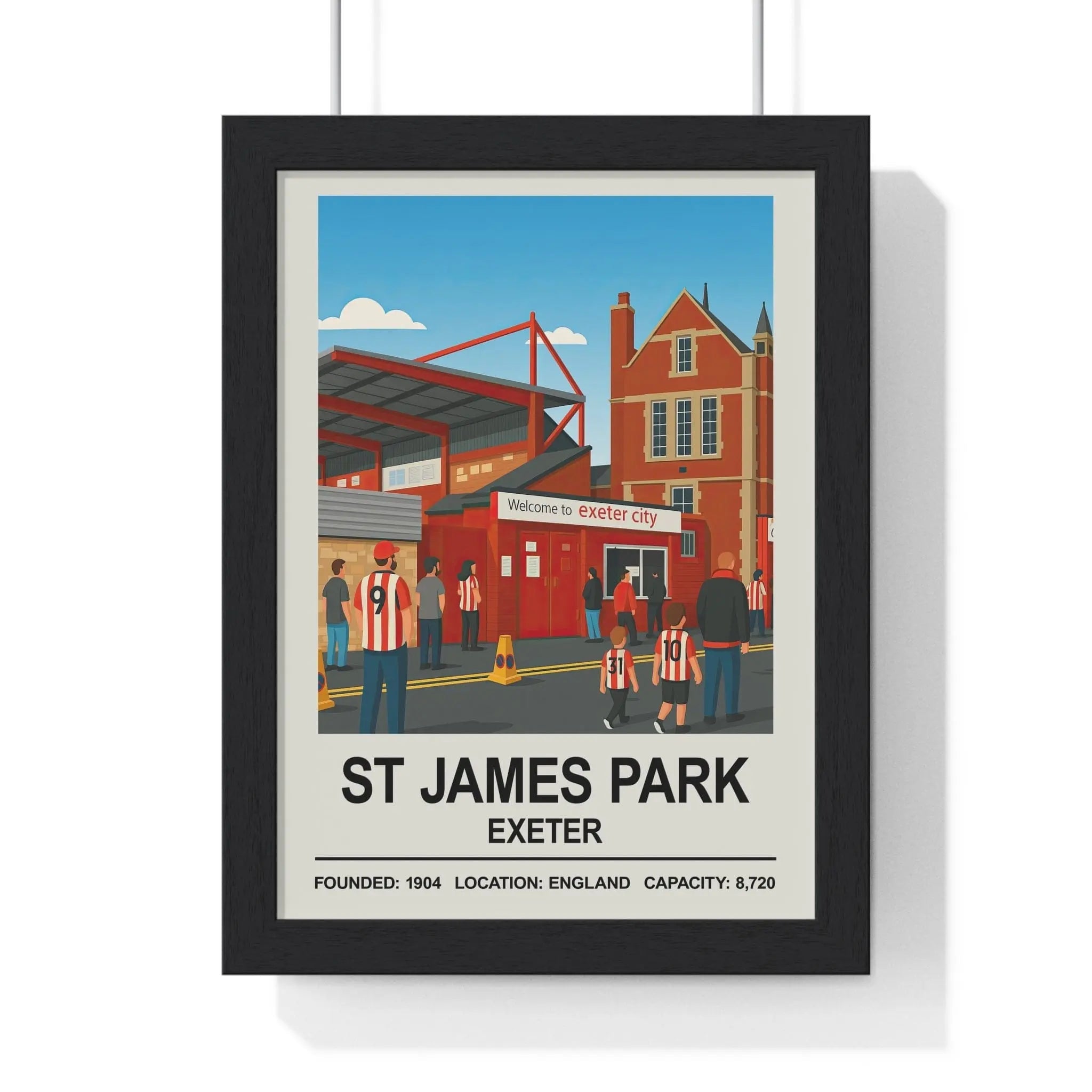 Exeter St James Park Stadium Print