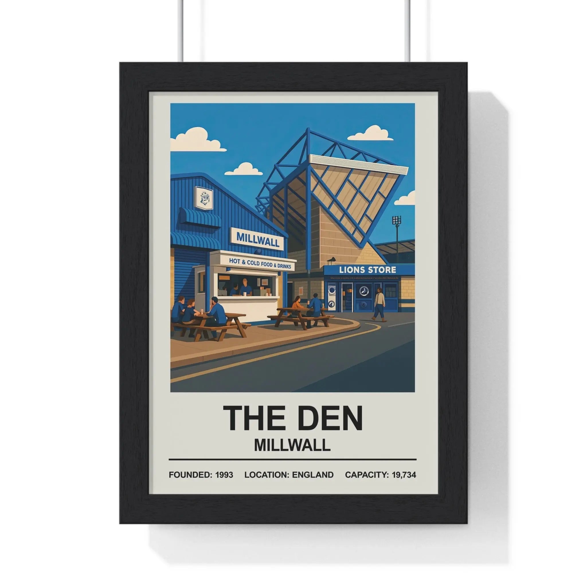 Millwall The Den Stadium Print
