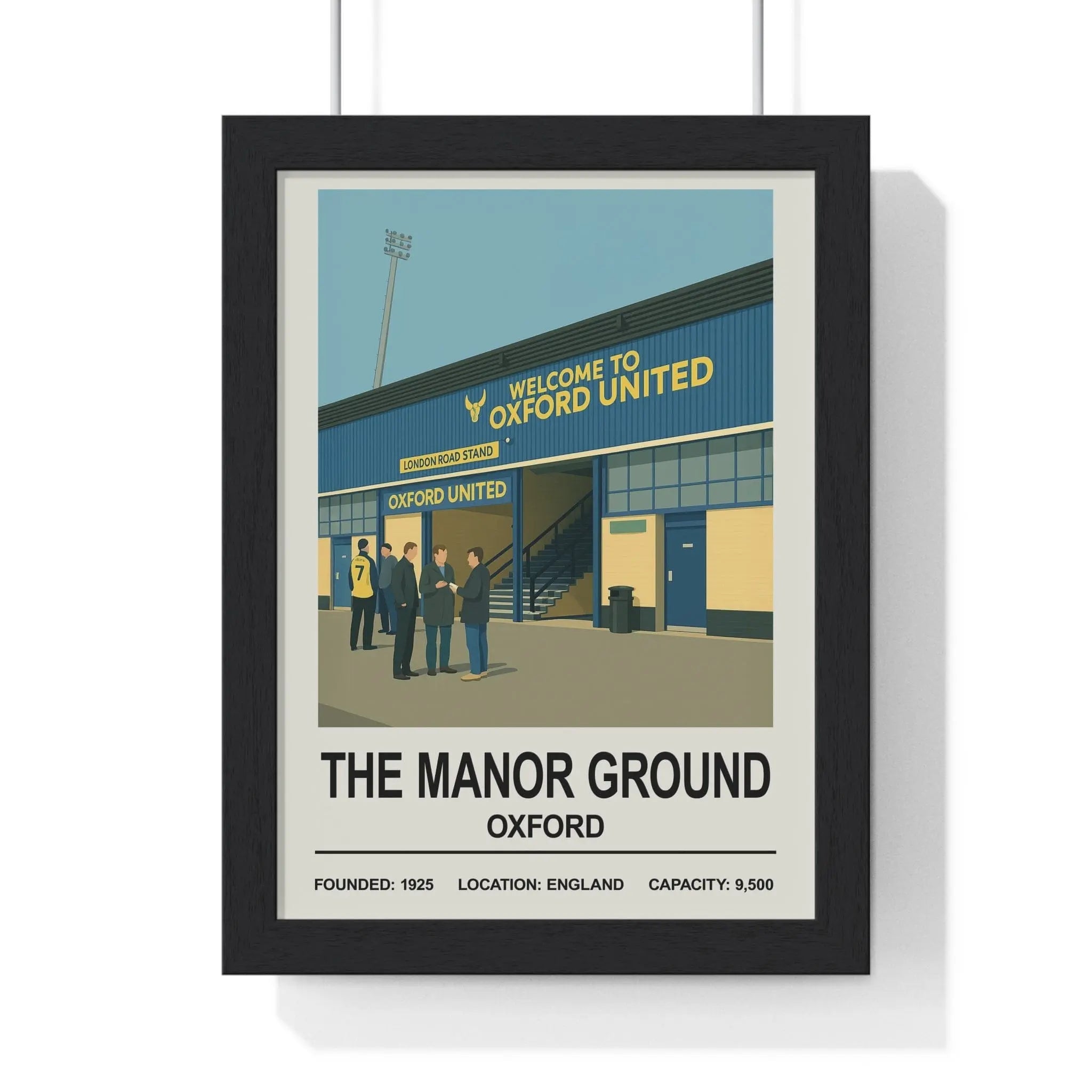 Oxford United The Manor Ground Stadium Print