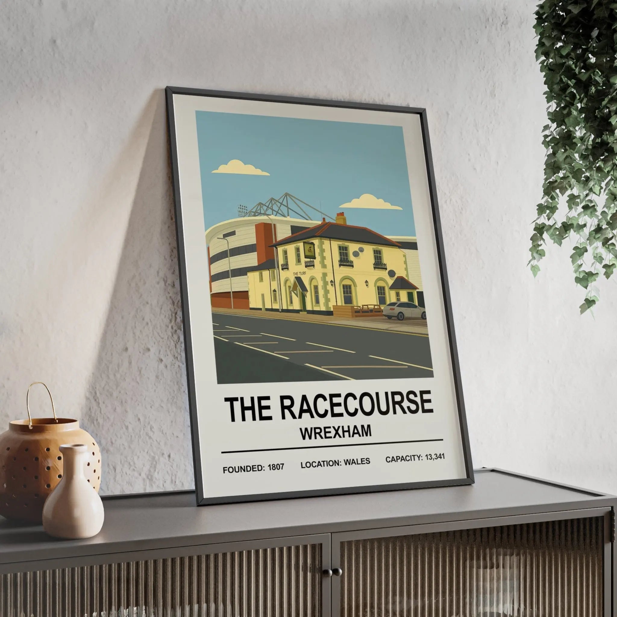 Wrexham The Racecourse Ground Stadium Print