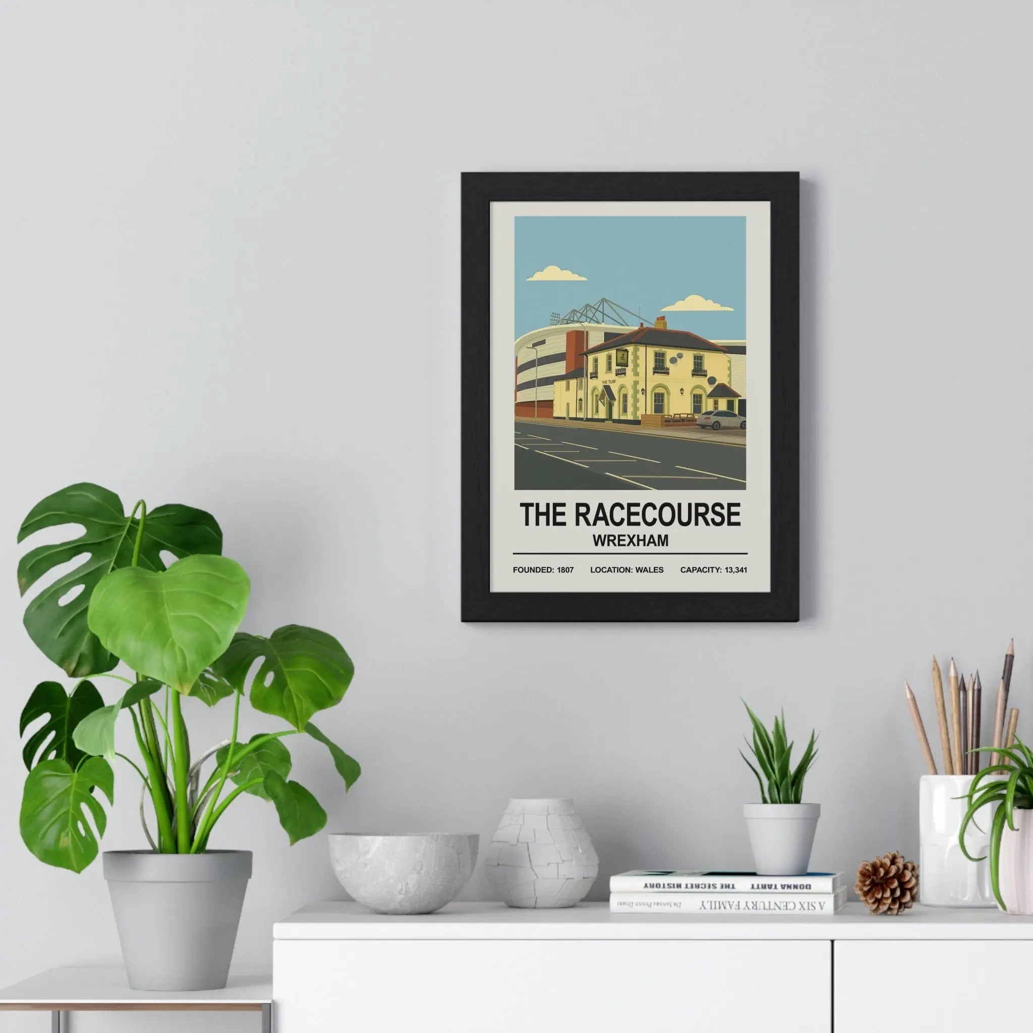 Wrexham The Racecourse Ground Stadium Print