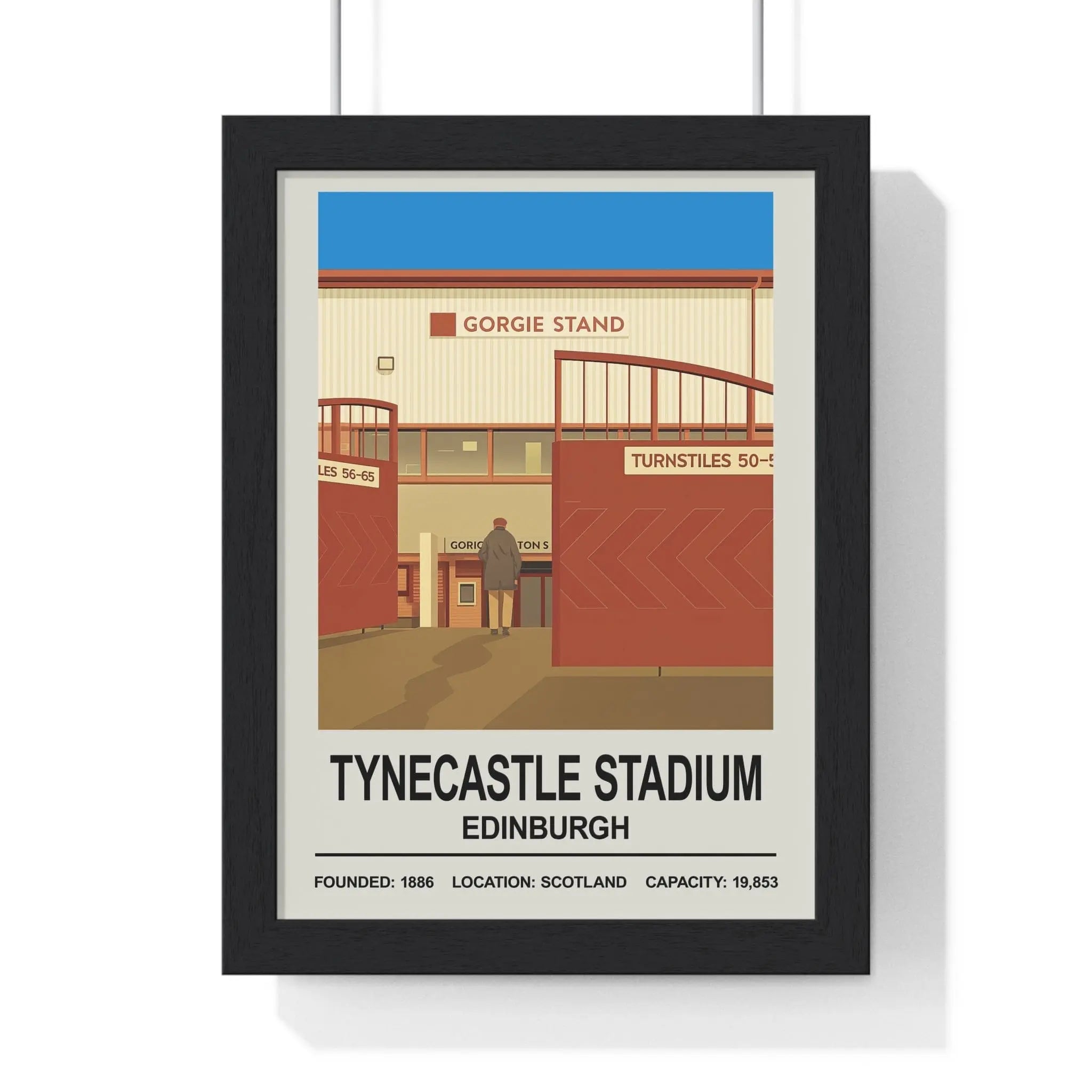 Hearts Tynecastle Stadium Print