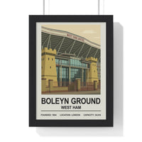 West Ham Upton Park & Boleyn Ground Stadium Print