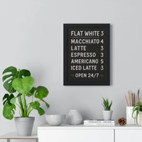 Chalkboard Coffee Menu Poster – Kitchen Wall Art
