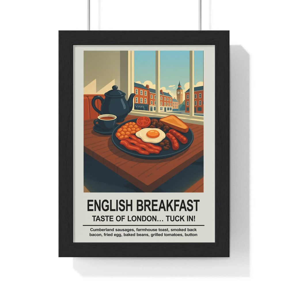 English Breakfast Wall Art – London Kitchen & Dining Room Print
