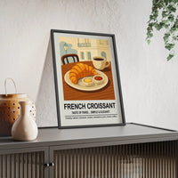 French Croissant Wall Art – Paris Café Kitchen & Dining Room Print