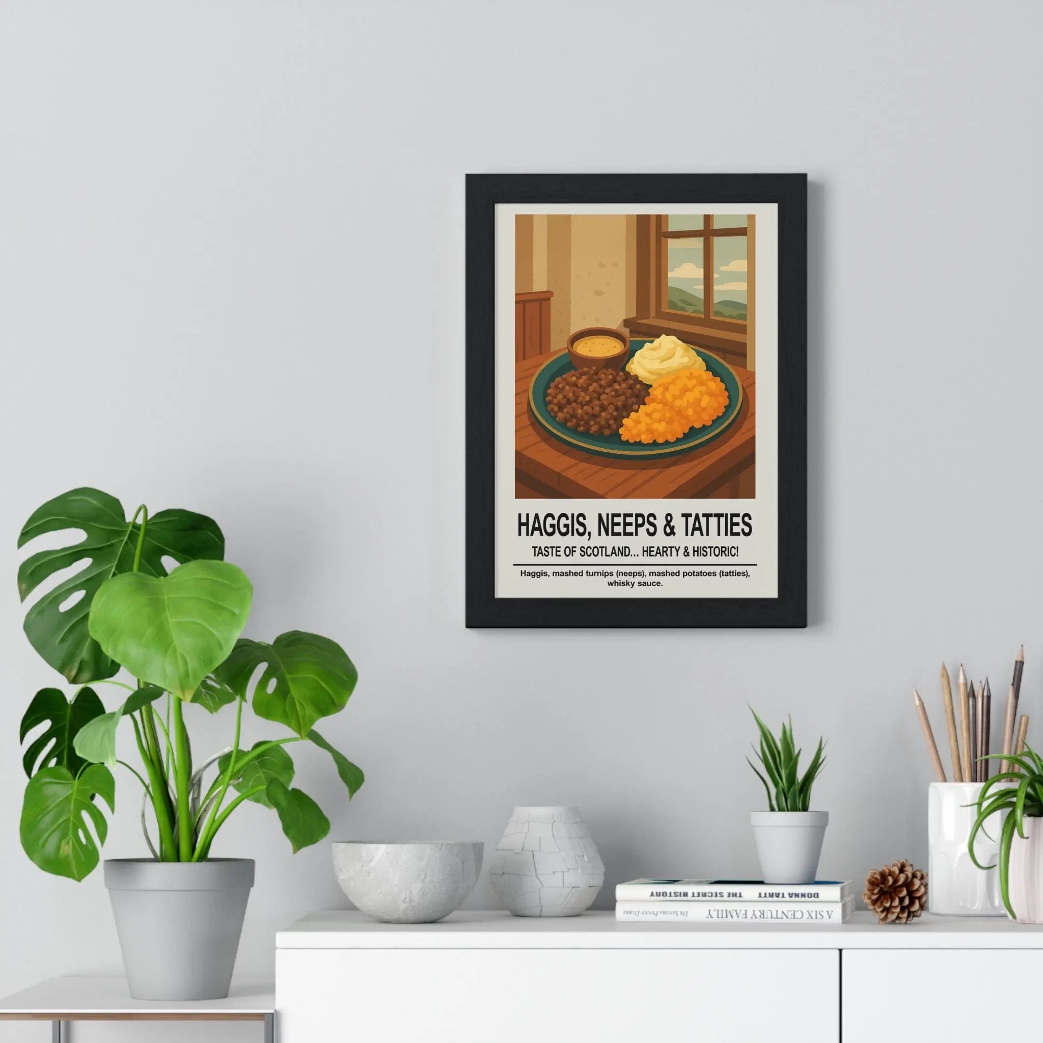 Haggis Neeps & Tatties Poster | Scottish Kitchen Wall Art