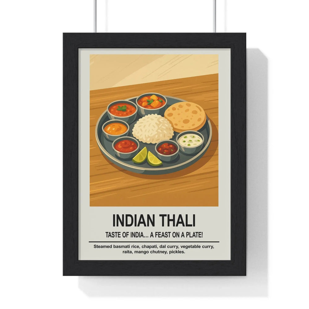 Indian Thali Wall Art – Indian Kitchen & Dining Room Décor Print