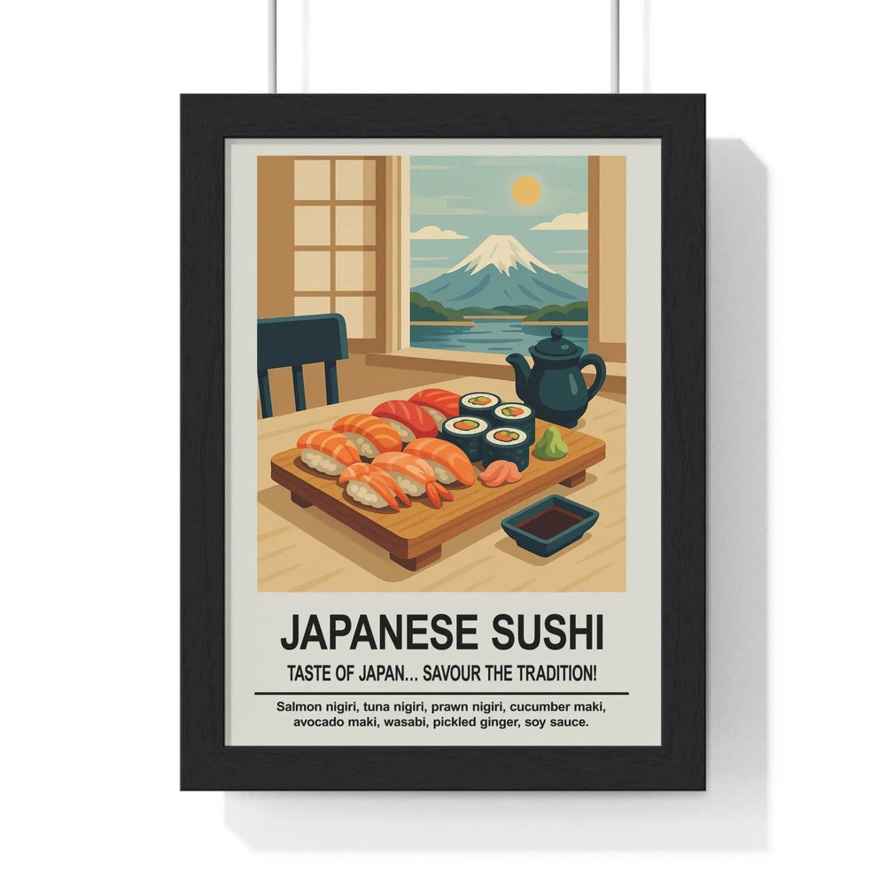 Japanese Sushi Kitchen Wall Art – Japanese Food Poster Print