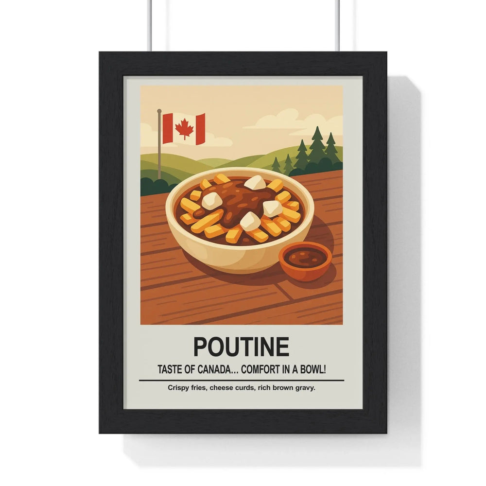 Poutine Poster | Canadian Comfort Food Kitchen Wall Art