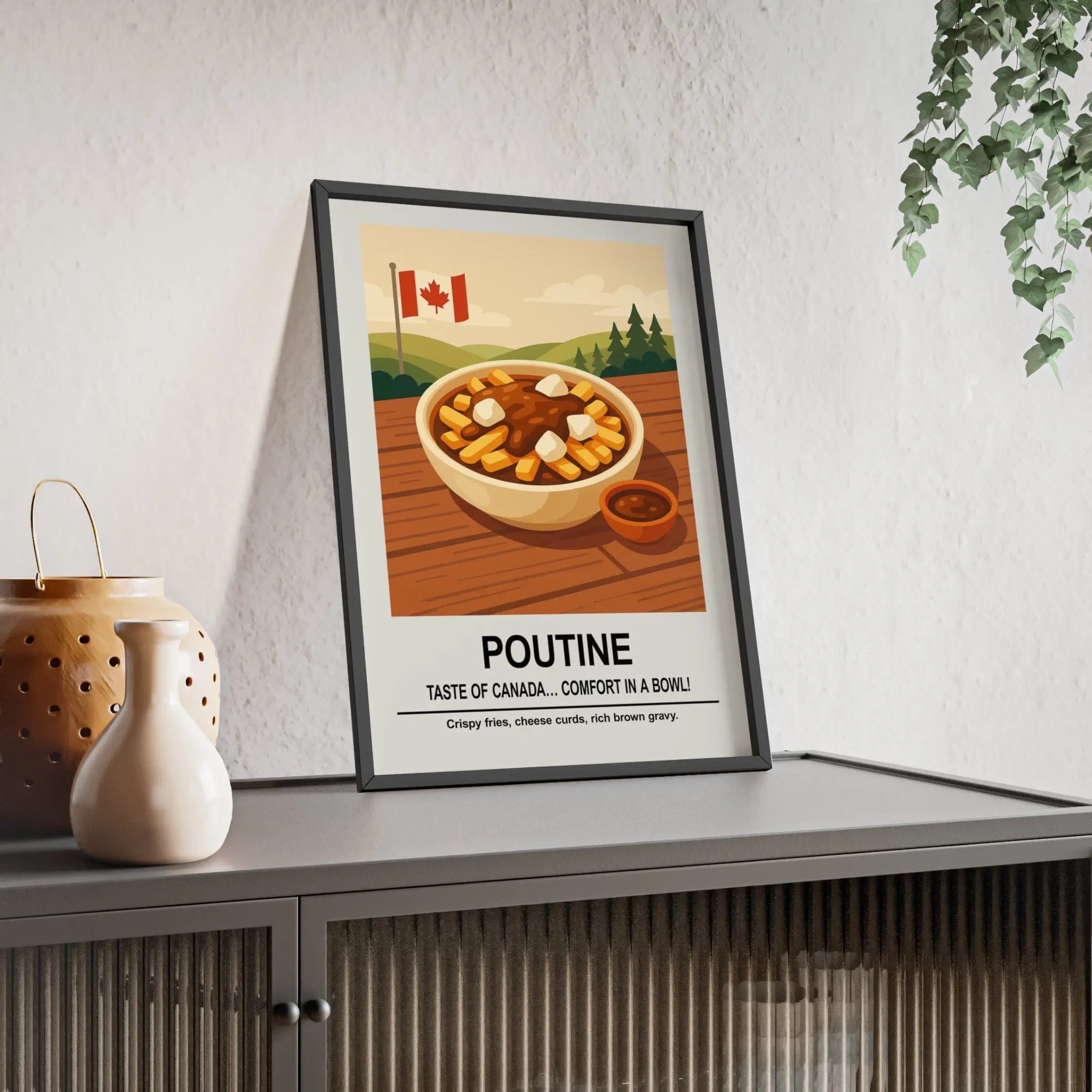 Poutine Poster | Canadian Comfort Food Kitchen Wall Art