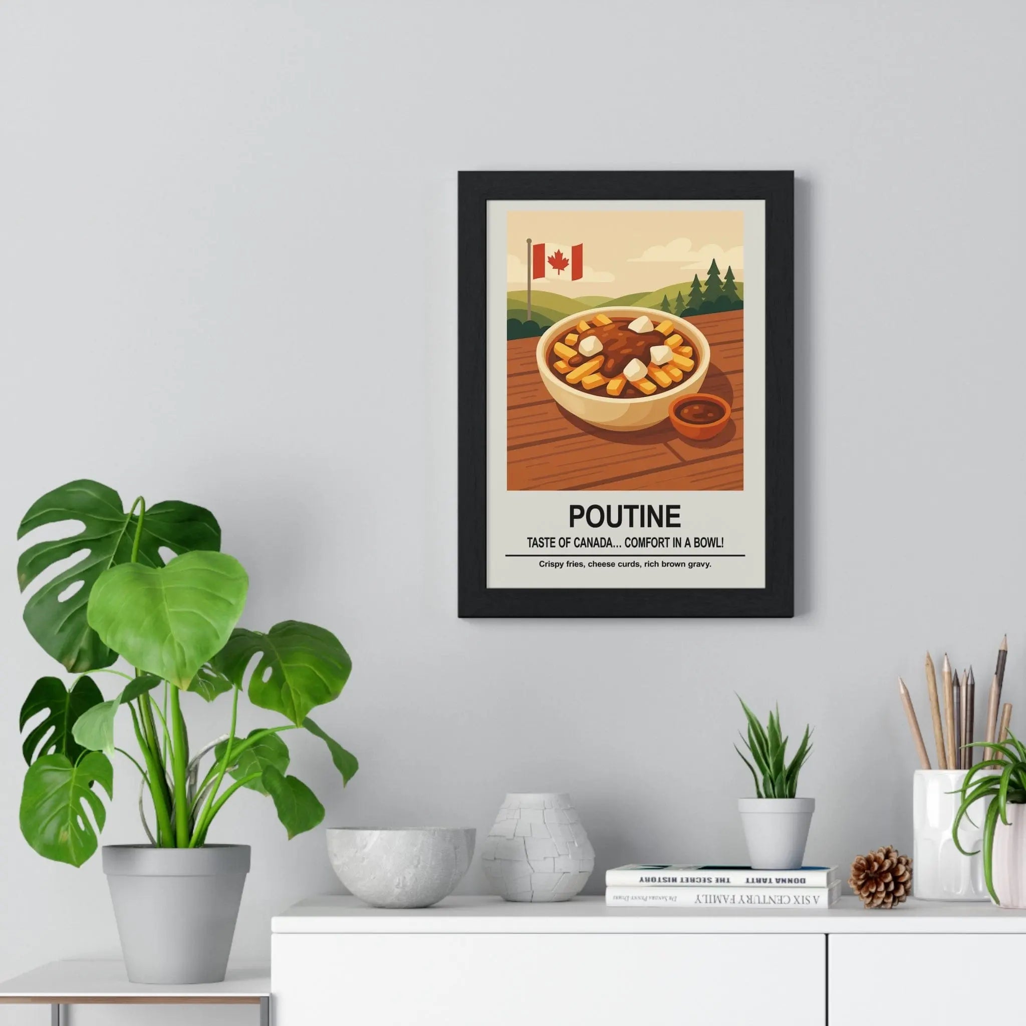 Poutine Poster | Canadian Comfort Food Kitchen Wall Art