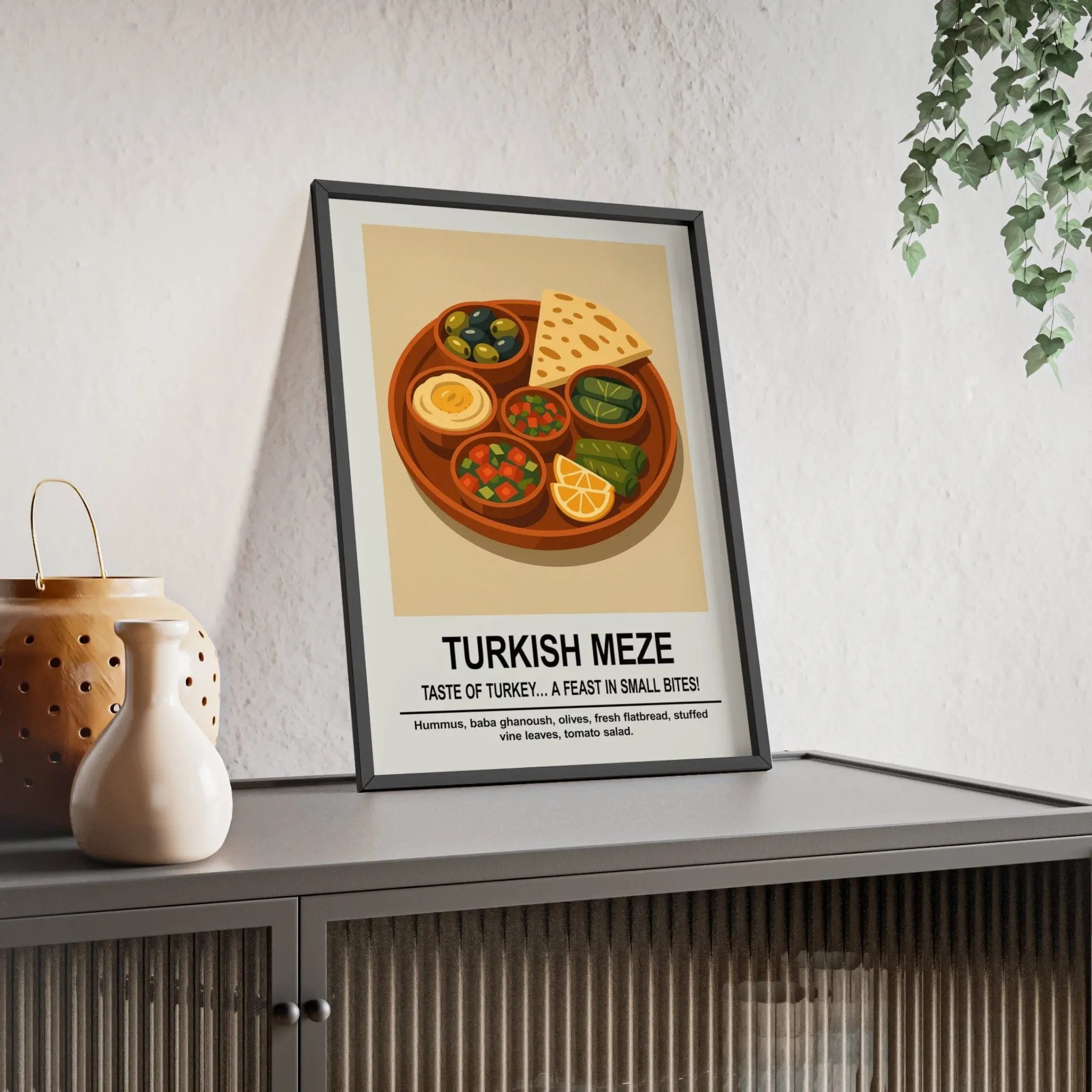 Turkish Meze Kitchen Wall Art – World Food Poster Print