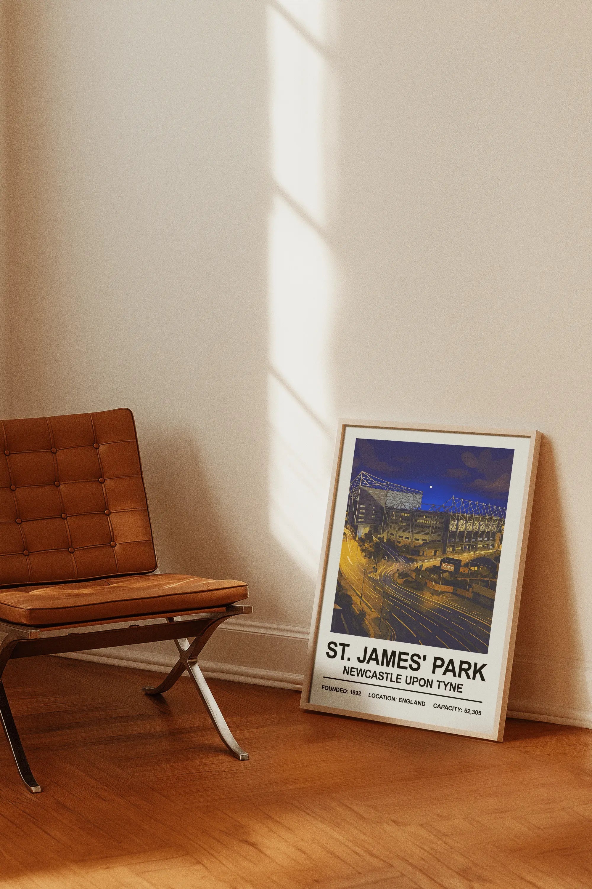 St. James Park Newcastle Night Edition Stadium Print