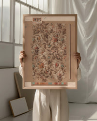 No.093 - Powder Symphony - Vintage Archive Poster Prints