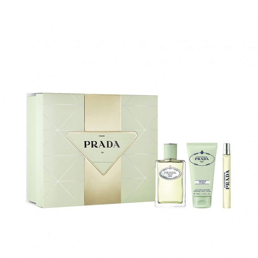 Prada Infusion Iris 100ml EDP + 50ml Body Lotion + 10ml EDP for Women Gift Set