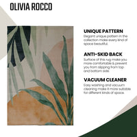 Printed Rug Sabine Design Modern Non-Slip Soft Durable Floor Rug for Living Room Bedroom Office by OLIVIA ROCCO