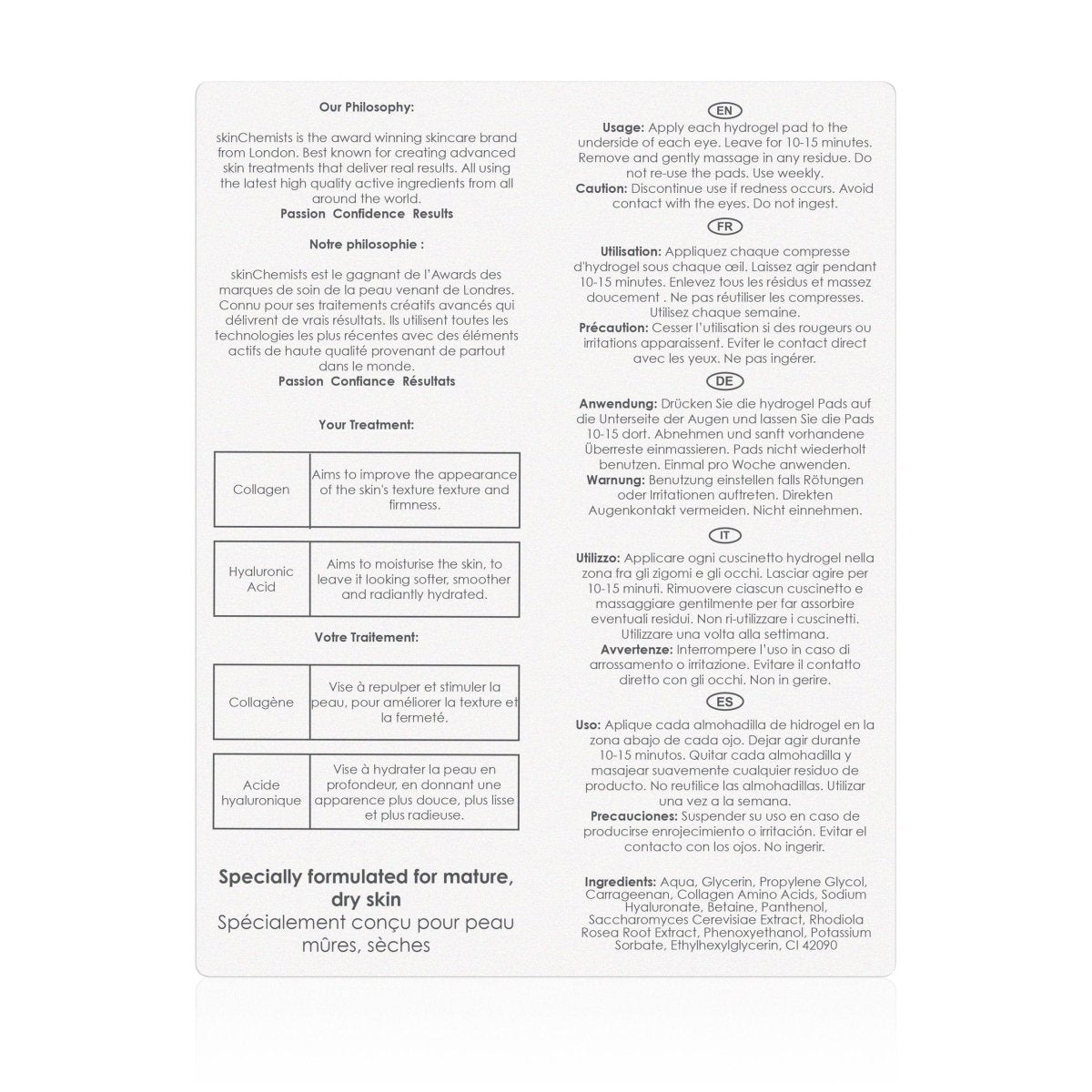 Pro-5 Collagen Hydro Gel Eye Pads (5 x 2)