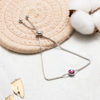 Purple Crystal Bracelet Created with Zircondia® Crystals