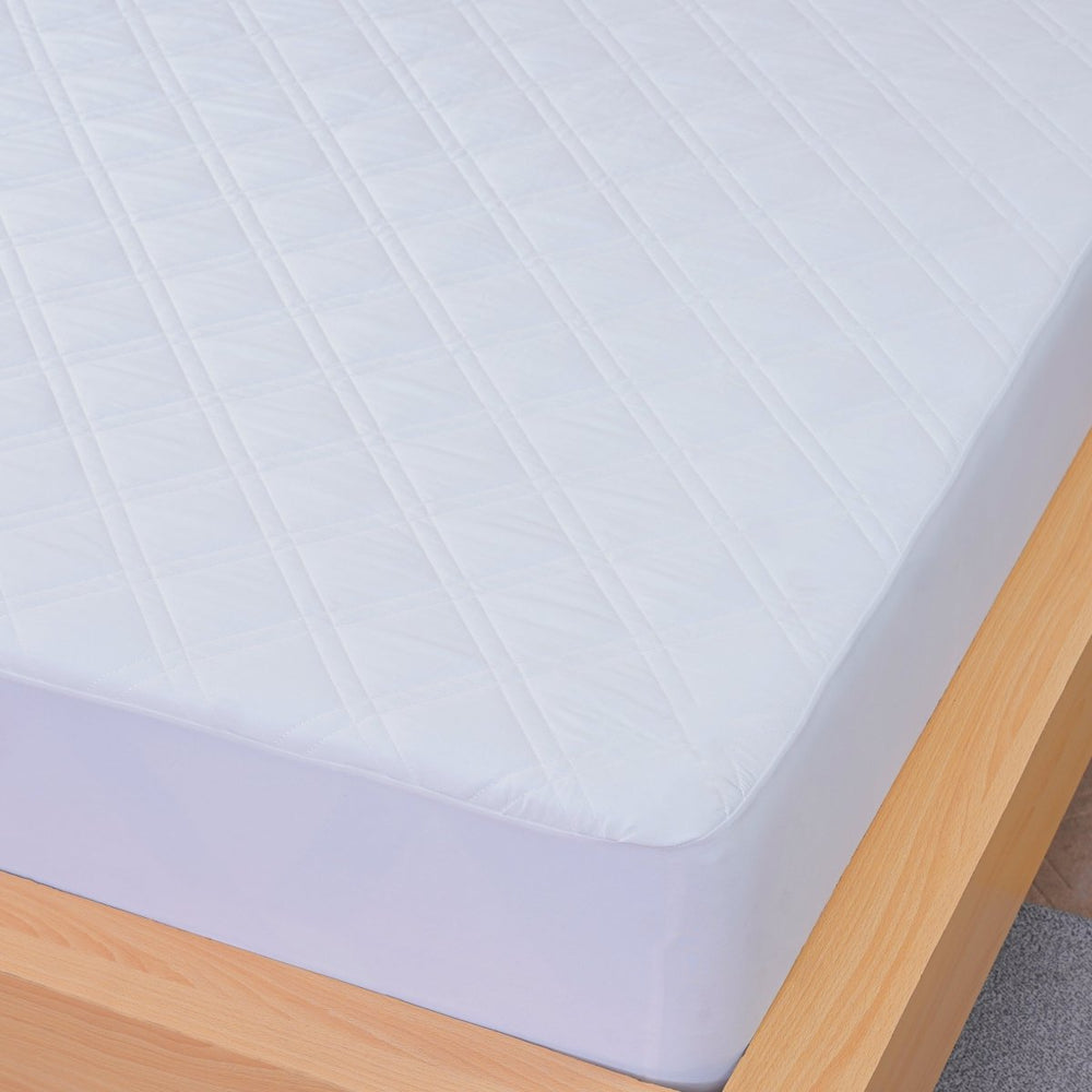 Luxurious White Quilted Mattress Protector for Ultimate Comfort