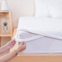 Luxurious White Quilted Mattress Protector for Ultimate Comfort