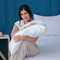 Luxurious White Quilted Pillow Protectors for Ultimate Sleep Comfort
