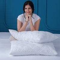 Luxurious White Quilted Pillow Protectors for Ultimate Sleep Comfort