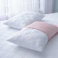 Luxurious White Quilted Pillow Protectors for Ultimate Sleep Comfort