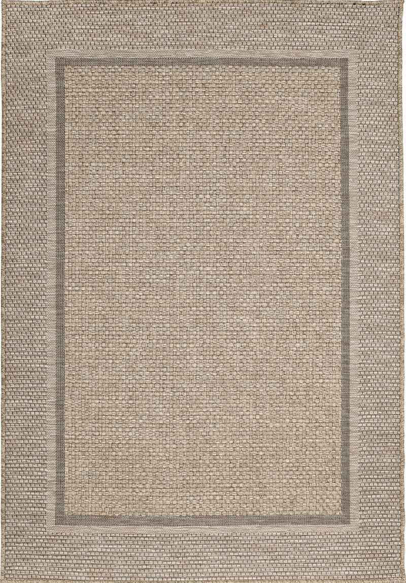Summer Latte Border Rug – Stylish Indoor/Outdoor Essential