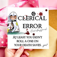 Didn’t Fail Your Death Saves... Yet - Funny Cleric DnD Birthday Card
