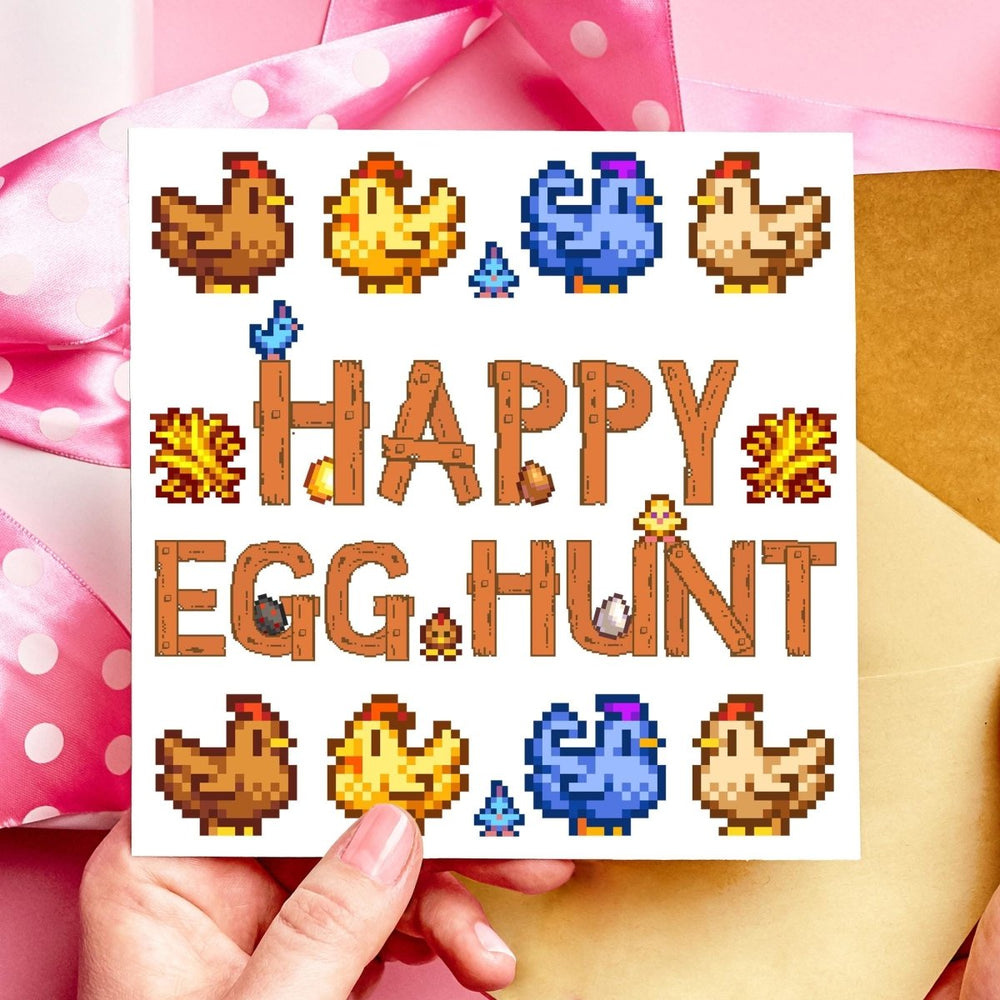 Happy Egg Hunt Stardew Easter Card