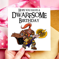 Have a Dwarf-some birthday DnD Birthday Card