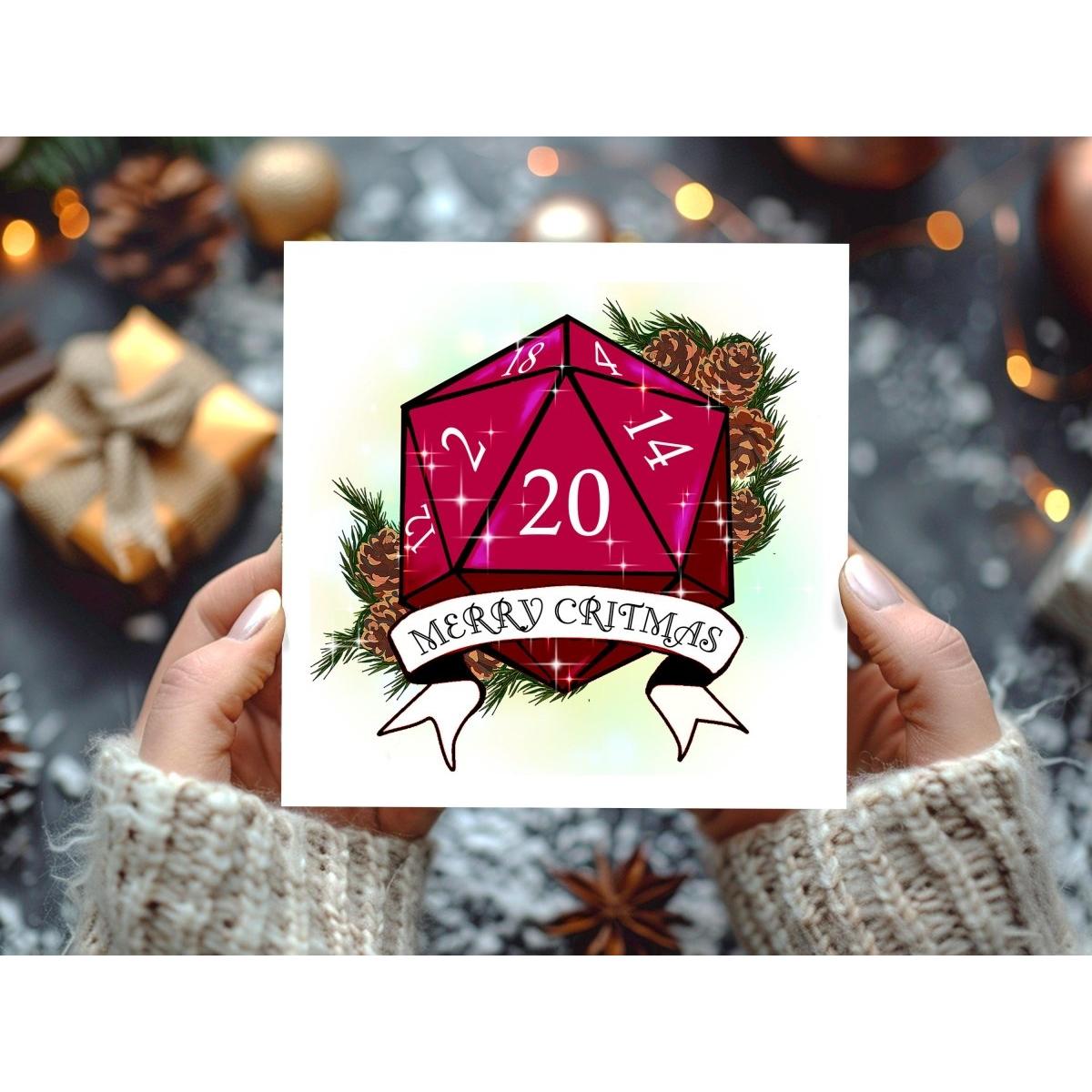 Merry Critmas DnD Christmas Card