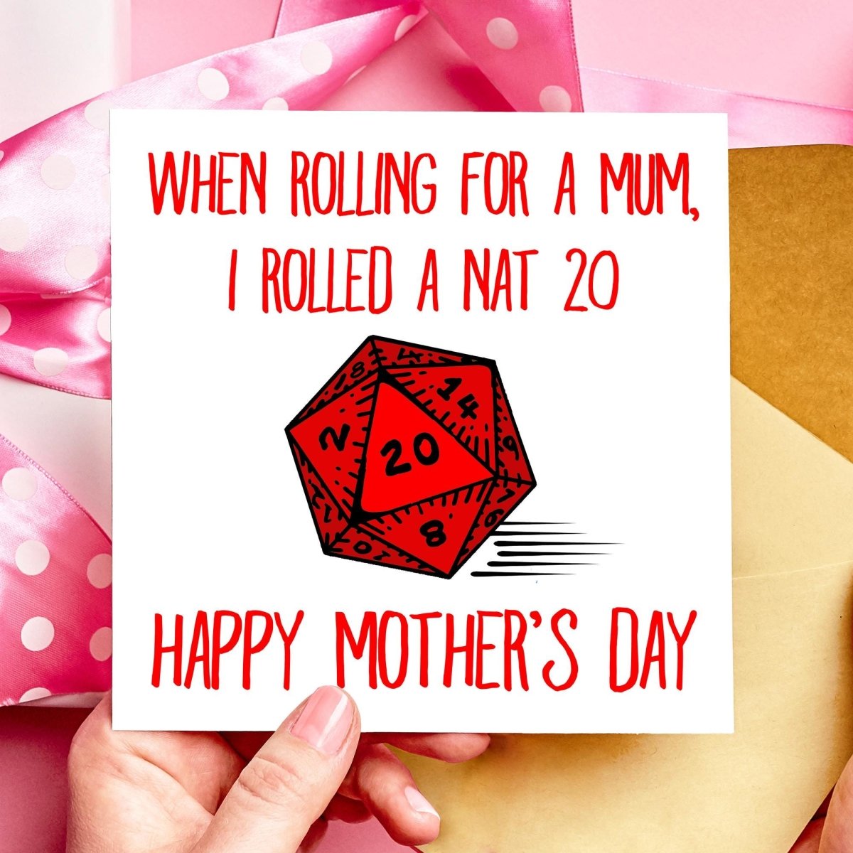 Nat 20 DnD Mothers Day Card