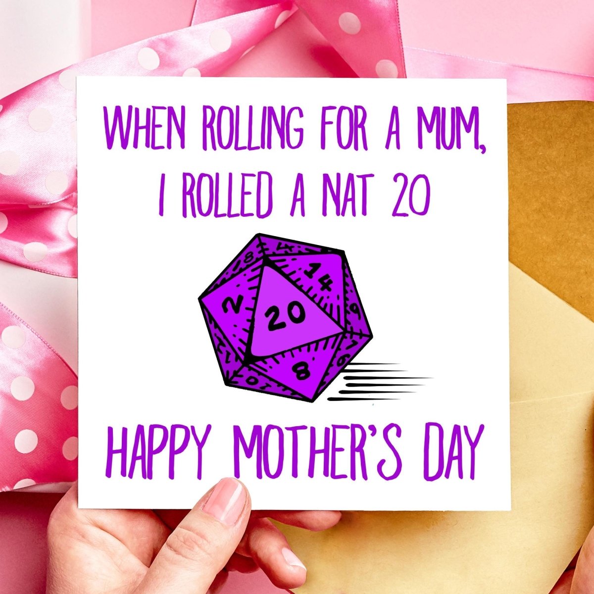 Nat 20 DnD Mothers Day Card