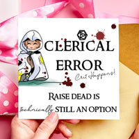 Raise Dead Is Technically Still an Option – Funny DnD Birthday Card
